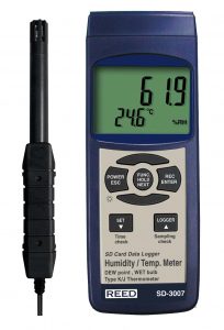 Reed Instruments SD-3007 Thermo-Hygrometer Type K Thermocouple Data Logger