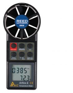 Reed Instruments 8906 Rotating Vane Thermo-Anemometer with Air Volume