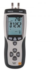 Reed Instruments R3001 Anemometer/Manometer, 0.752psi