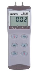 Reed Instruments R3100-NIST Digital Manometer (Replaced 82100-NIST)