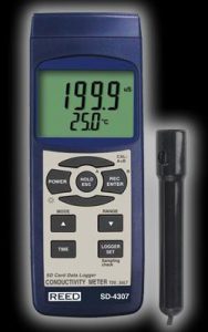Reed Instruments SD-4307 Conductivity TDS Salinity Meter Data Logger